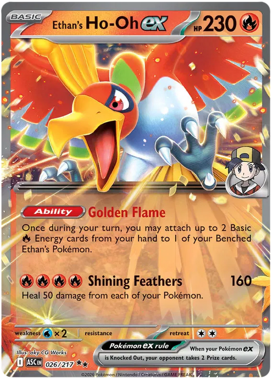 Ascended Heroes - 026/217 - Ethan's Ho-Oh ex