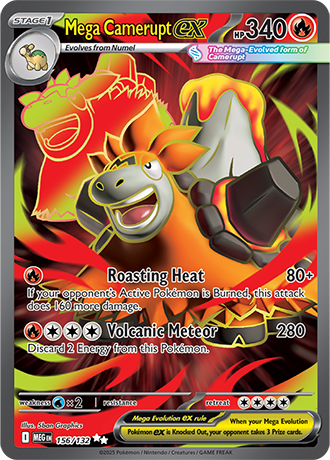 Mega Evolution - 156/132 - Mega Camerupt ex