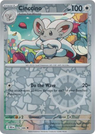 Black Bolt - 076/086 - Cinccino - Reverse Holo
