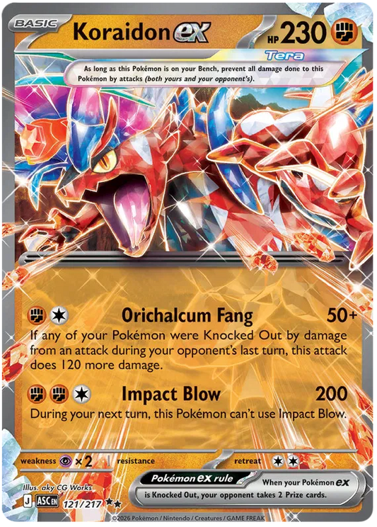 Ascended Heroes - 121/217 - Koraidon ex