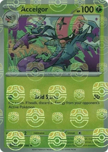 White Flare - 009/086 - Accelgor - Master Ball Reverse Holo