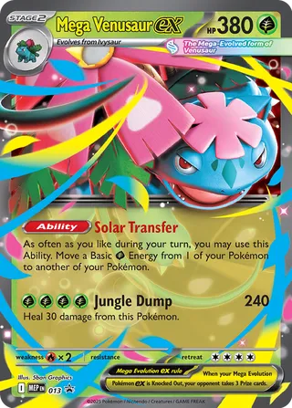 MEP013 - Mega Venusaur ex - Oversized Card (3D)