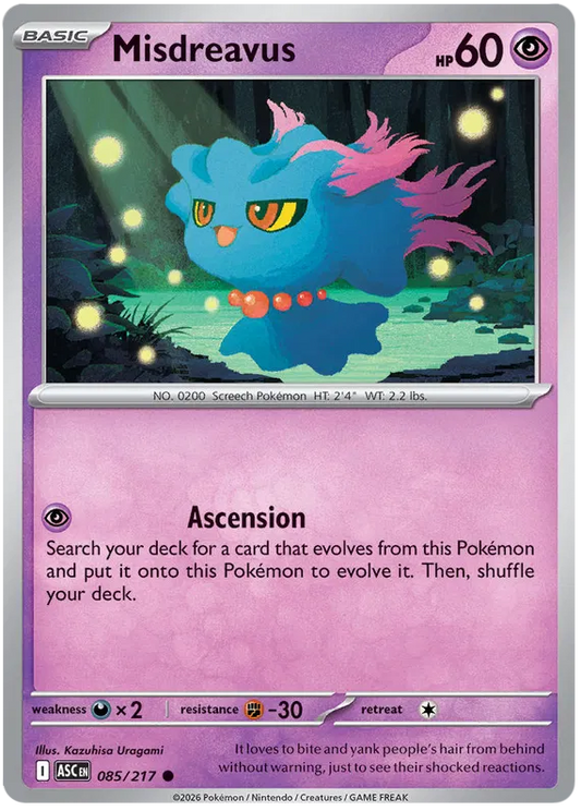 Ascended Heroes - 085/217 - Misdreavus