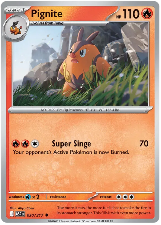 Ascended Heroes - 030/217 - Pignite