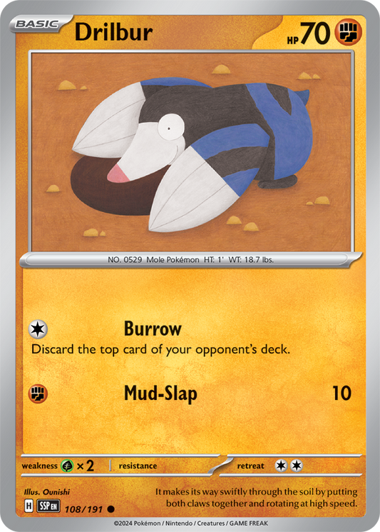 Surging Sparks - 108/191 - Drilbur