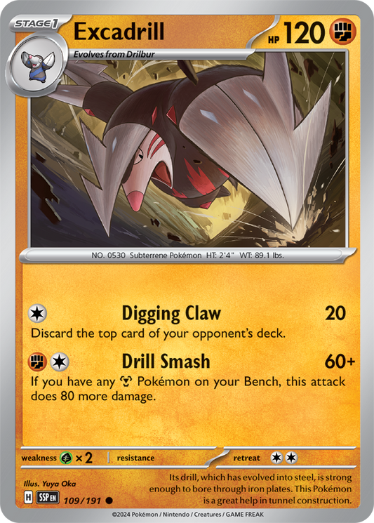 Surging Sparks - 109/191 - Excadrill