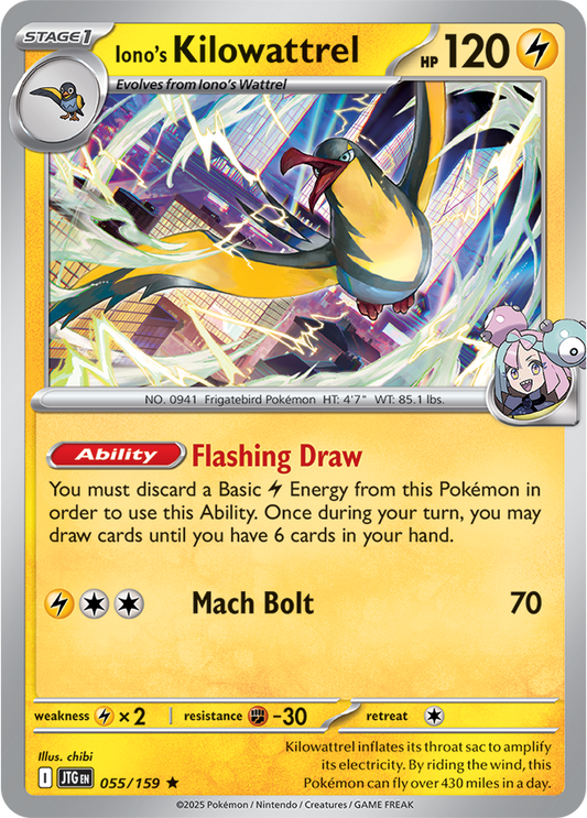 Journey Together - 055/159 - Iono's Kilowattrel - Holo