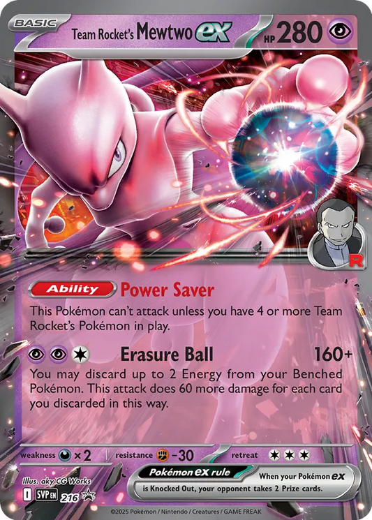 Black Star Promos - SVP216 - Team Rocket's Mewtwo ex