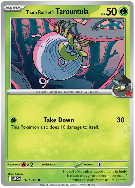 Ascended Heroes - 018/217 - Team Rocket's Tarountula