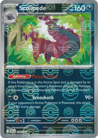 Black Bolt - 056/086 - Scolipede - Poké Ball Reverse Holo