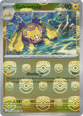 White Flare - 034/086 - Galvantula - Master Ball Reverse Holo