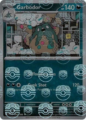 White Flare - 060/086 - Garbodor - Master Ball Reverse Holo