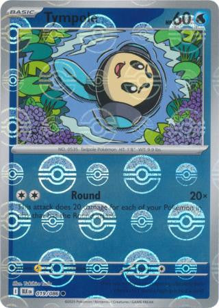 Black Bolt - 019/086 - Tympole - Poké Ball Reverse Holo