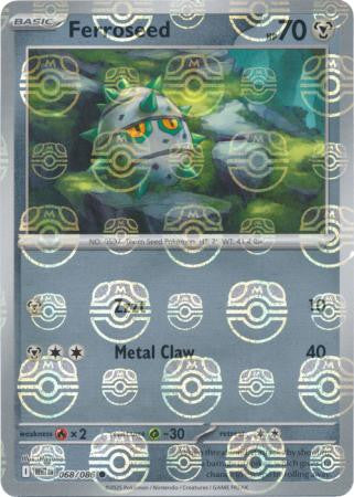 White Flare - 068/086 - Ferroseed - Master Ball Reverse Holo