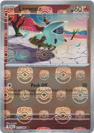 Black Bolt - 015/086 - Larvesta - Master Ball Reverse Holo