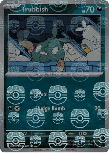 White Flare - 059/086 - Trubbish - Master Ball Reverse Holo