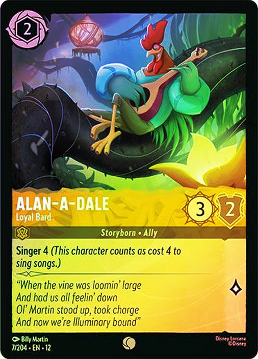 Wilds Unknown - 007/204 - Alan‐A‐Dale - Loyal Bard - Foil