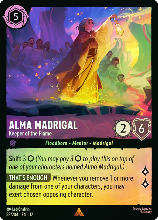 Wilds Unknown - 058/204 - Alma Madrigal - Keeper of the Flame - Foil