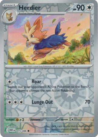 White Flare - 075/086 - Herdier - Reverse Holo