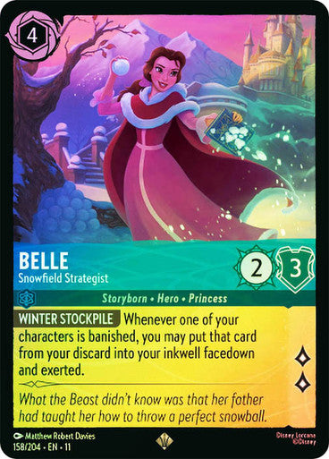 Winterspell - 158/204 - Belle - Snowfield Strategist - Foil