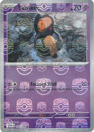 White Flare - 039/086 - Yamask - Master Ball Reverse Holo