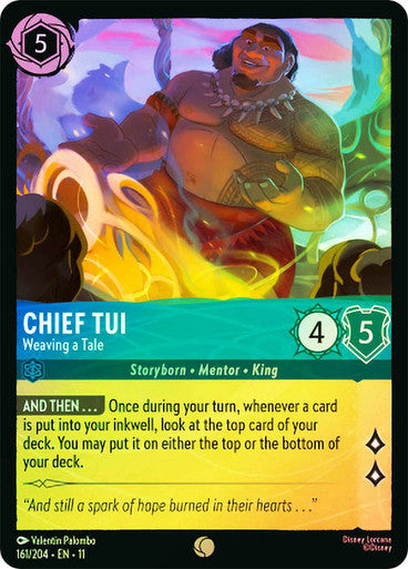 Winterspell - 161/204 - Chief Tui - Weaving a Tale - Foil