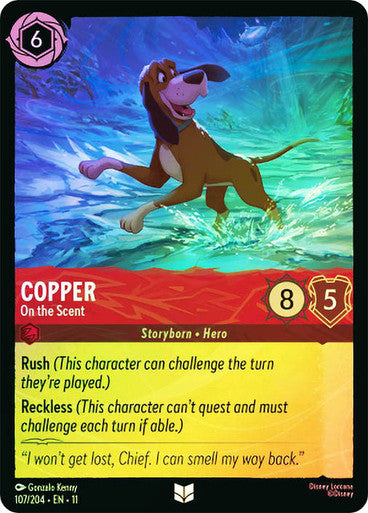 Winterspell - 107/204 - Copper - On the Scent - Foil