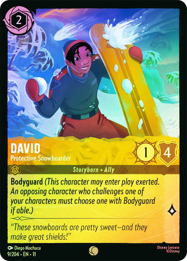Winterspell - 009/204 - David - Protective Snowboarder - Foil