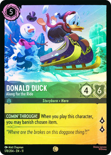 Winterspell - 178/204 - Donald Duck - Along for the Ride - Foil