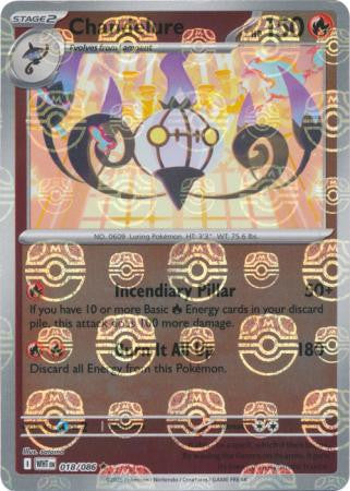 White Flare - 018/086 - Chandelure - Master Ball Reverse Holo