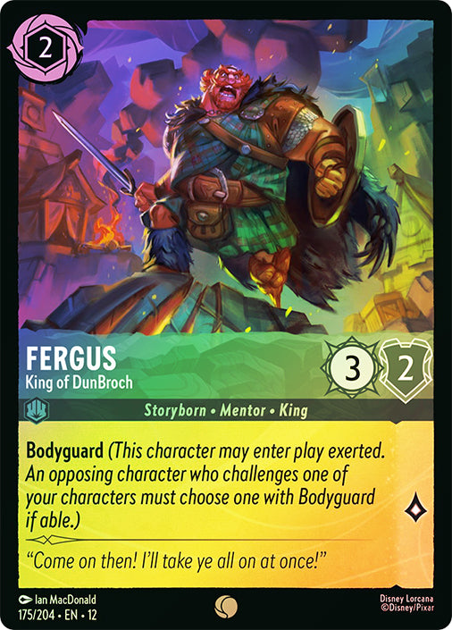 Wilds Unknown - 175/204 - Fergus - King of DunBroch - Foil