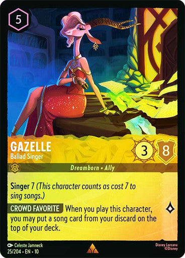 Whispers in the Well - 025/204 - Gazelle - Ballad Singer - Foil