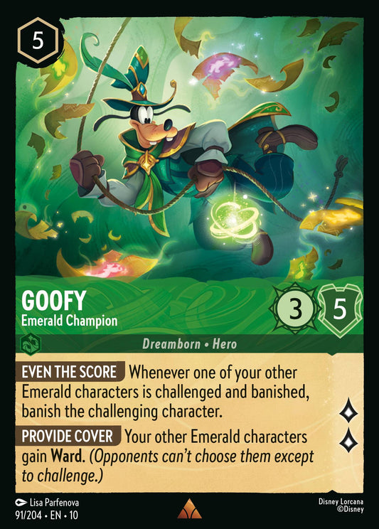 Whispers in the Well - 091/204 - Goofy - Emerald Champion