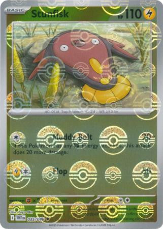 White Flare - 035/086 - Stunfisk - Poké Ball Reverse Holo