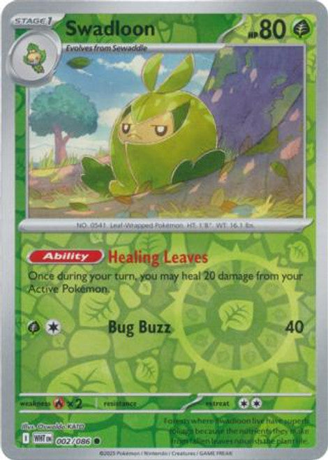 White Flare - 002/086 - Swadloon - Reverse Holo