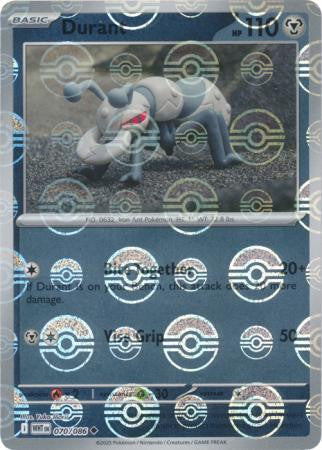 White Flare - 070/086 - Durant - Poké Ball Reverse Holo