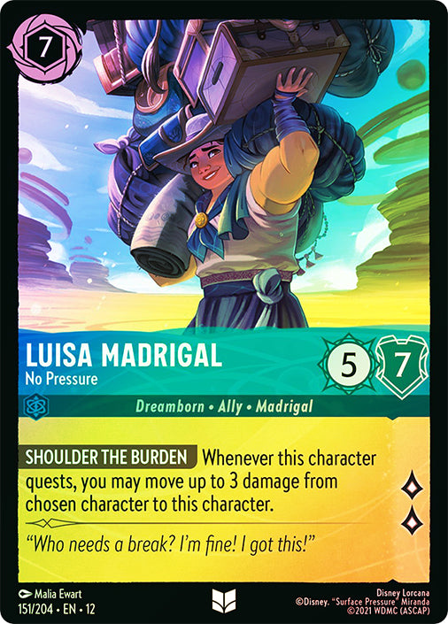 Wilds Unknown - 151/204 - Luisa Madrigal - No Pressure - Foil