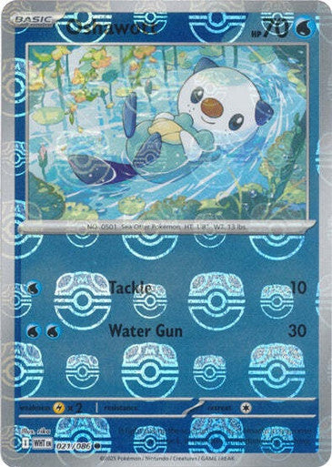 White Flare - 021/086 - Oshawott - Master Ball Reverse Holo