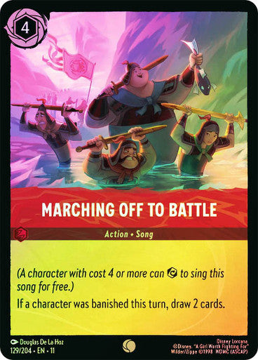 Winterspell - 129/204 - Marching Off to Battle - Foil