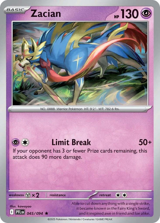 Phantasmal Flames - 045/094 - Zacian - Holo