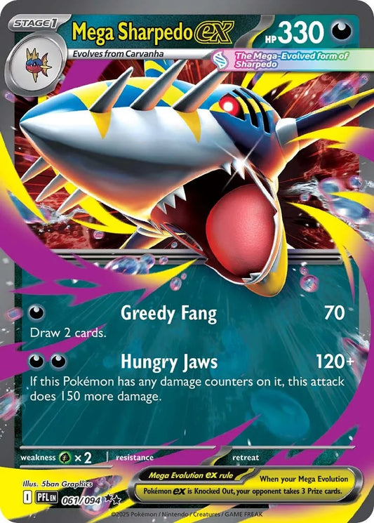 Phantasmal Flames - 061/094 - Mega Sharpedo ex