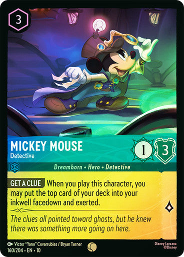 Whispers in the Well - 160/204 - Mickey Mouse - Detective - Foil