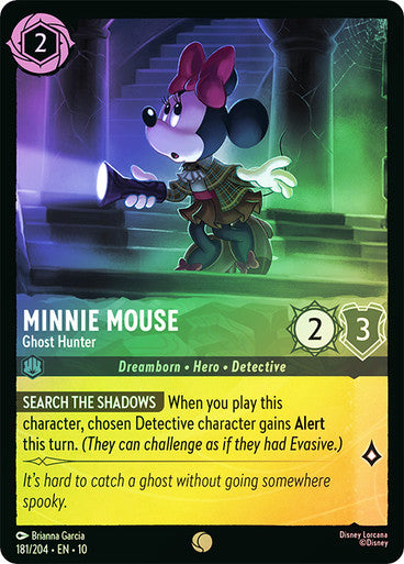 Whispers in the Well - 181/204 - Minnie Mouse - Ghost Hunter - Foil