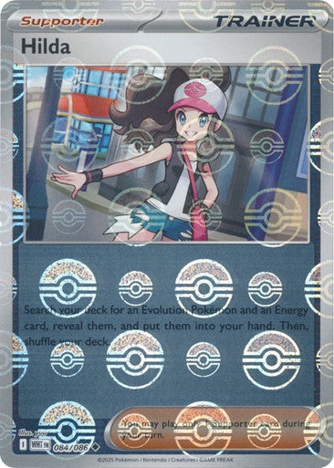 White Flare - 084/086 - Hilda - Poké Ball Reverse Holo