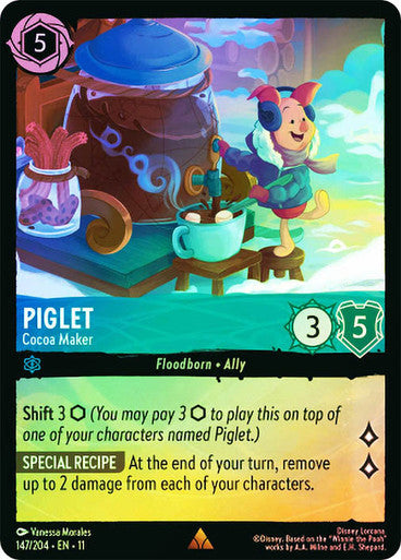 Winterspell - 147/204 - Piglet - Cocoa Maker - Foil
