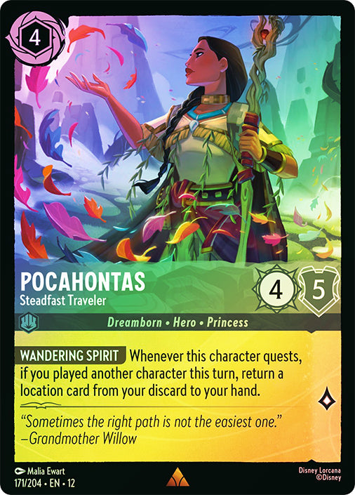 Wilds Unknown - 171/204 - Pocahontas - Steadfast Traveler - Foil