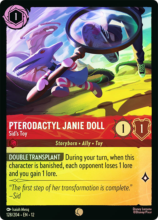 Wilds Unknown - 128/204 - Pterodactyl Janie Doll - Sid's Toy - Foil