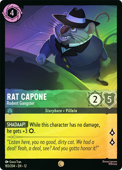 Wilds Unknown - 183/204 - Rat Capone - Rodent Gangster - Foil