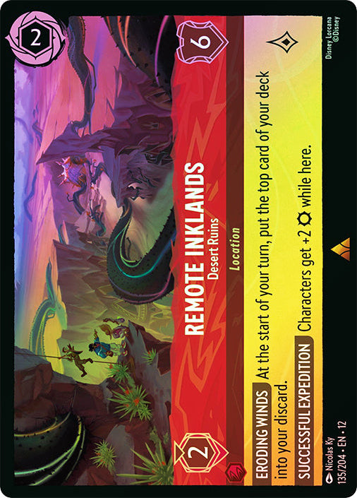 Wilds Unknown - 135/204 - Remote Inklands - Desert Ruins - Foil