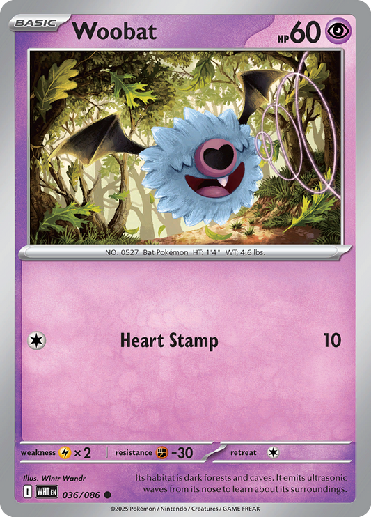 White Flare - 036/086 - Woobat